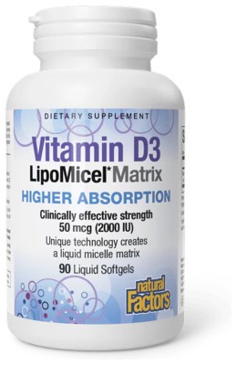 Vitamin D3 LipoMicel Matrix - 90 softgels