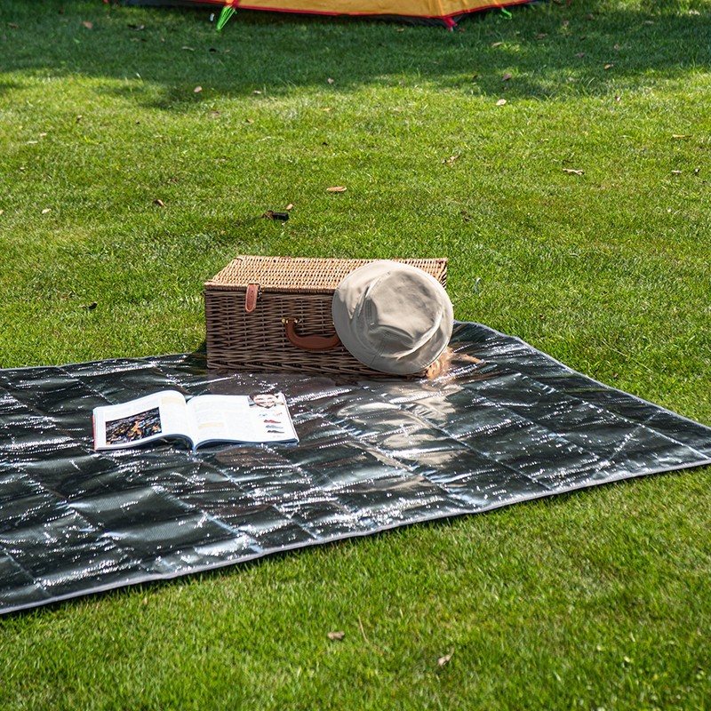 Килимок багатофункціональний кемпінговий термоізоляційний PE Naturehike NH20FCD03 з алюмінієвою плівкою, 160x200, укр, укр