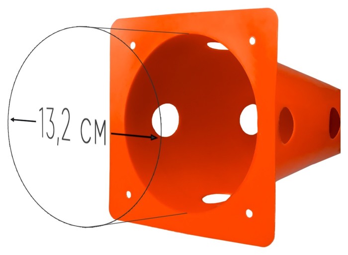 Конусы-фишки спортивные EasyFit 31 см (набор из 4 штук)