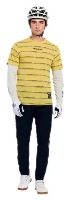 Джерсі TLD SKYLINE FAKIE RIDE LS TEE; STRIPE [BUTTER] L
