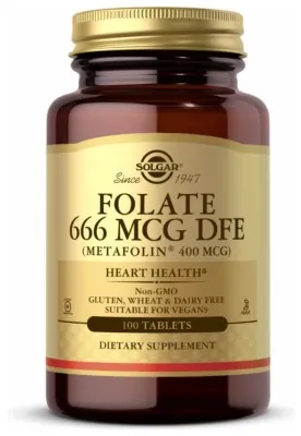 Folate 400 mcg (as Metafolin) - 100 Tabs