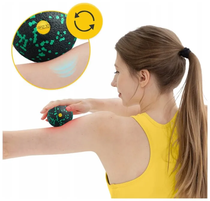 Массажный мяч 4FIZJO EPP Ball 12 Black/Green (P-5907222931264)