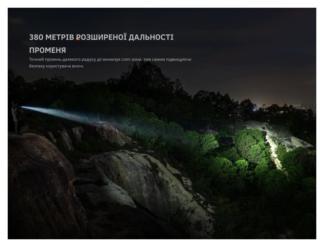 Ліхтар тактичний ручний Fenix PD35R ACE 2000 лм, укр, укр