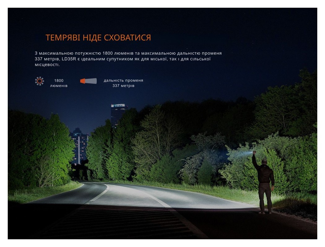 Ліхтар ручний Fenix LD35R, укр, укр