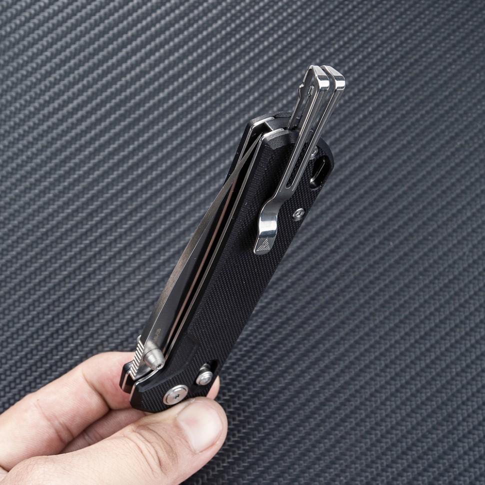 Ніж складаний SRM 168L-GB, чорний, укр, укр