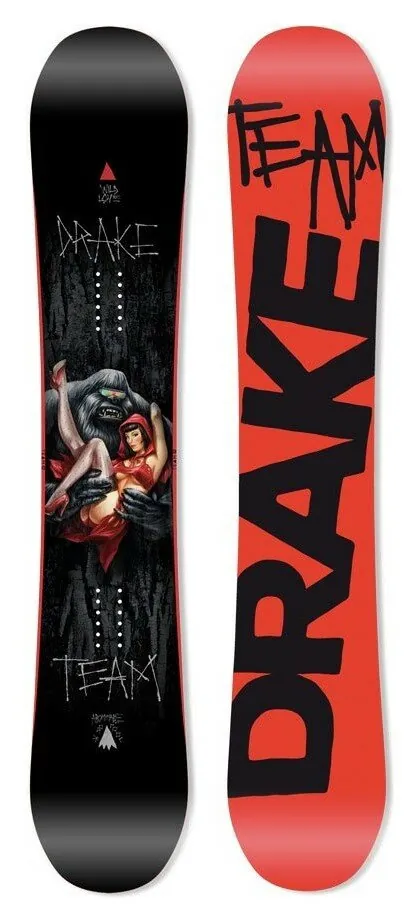Сноуборд Drake TEAM 158 Grey/white/red (76261005) O (158 см black, red)
