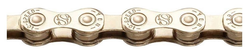 Кирпич для велосипеда Cycledesign TITANIUM ED 10 SP 1/2″*11/128″ 116 зв. Gold (CH0001)