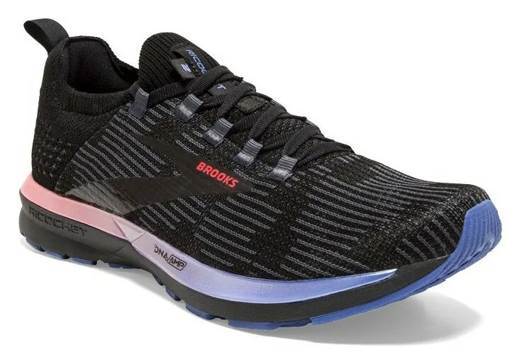 Кросівки жіночі Brooks RICOCHET 2 W 36.5 (6.0US) Black/blue/fiery coral (1203031B015) (260мм black/blue/fiery coral)