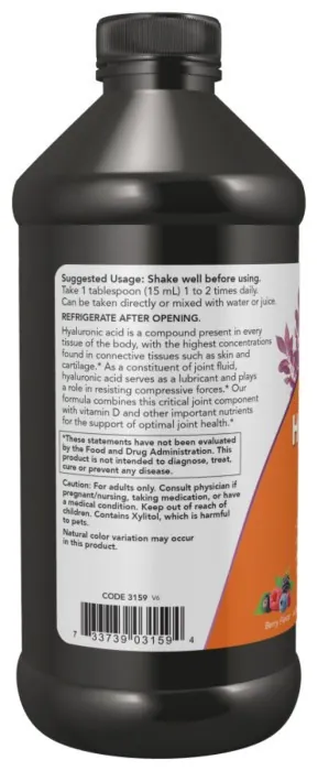 Liquid Hyaluronic Acid - 473 ml Berry