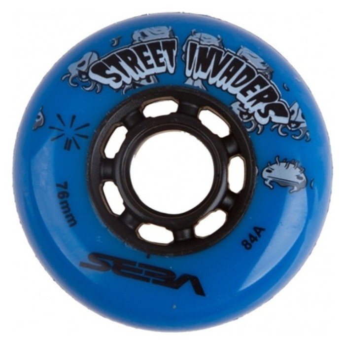 Колеса для роликів Seba Street Invaders 80 мм сині, укр, укр