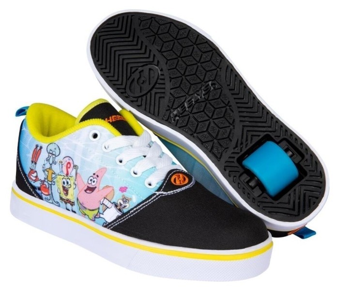 Роликові кросівки Heelys X SpongeBob Pro 20 Prints HES10489 Black Yellow Orange Blue, укр, укр