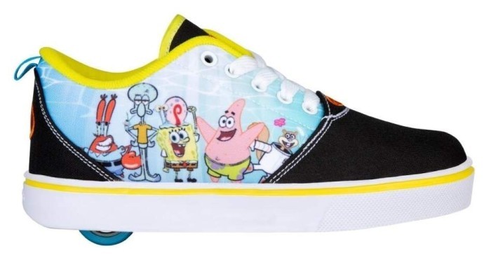 Роликовые кроссовки Heelys X SpongeBob Pro 20 Prints HES10489 Black Yellow Orange Blue