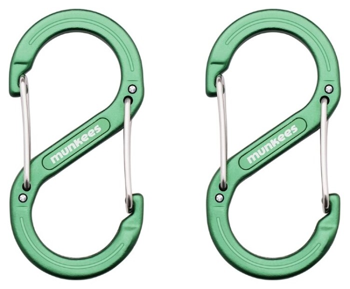 Munkees 3276 карабін Forged S 6 mm x 60 mm (пара) grass green, укр, укр