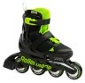 Комплект роликовые коньки Rollerblade Microblade Black Green + защита Фото - 1