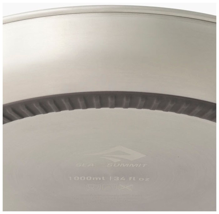 Тарілка Sea to Summit Detour Stainless Steel Plate, Moonstone Grey