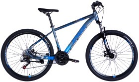 Велосипед AL 27.5" SPACE MERCURY DD FR рама-17" серо-синий 2025