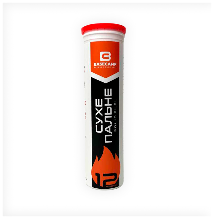 Сухое топливо в тубе BaseCamp SOLID FUEL, 12 таблеток