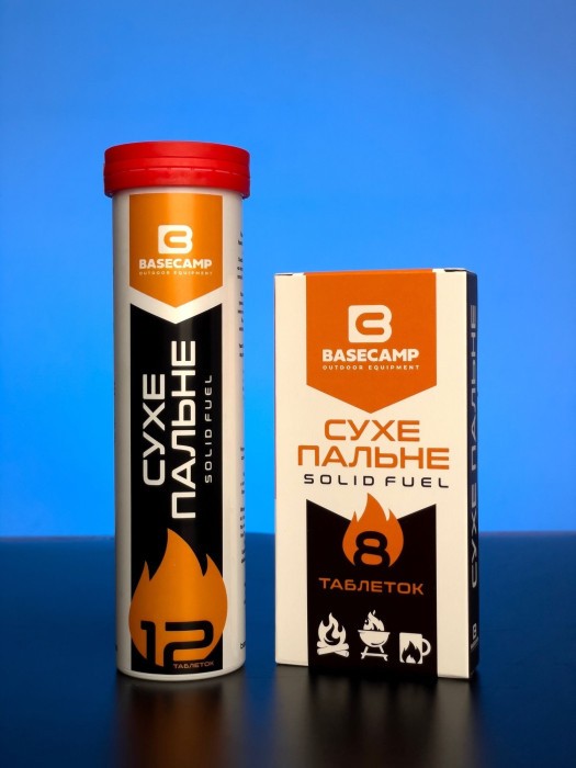 Сухое топливо в тубе BaseCamp SOLID FUEL, 12 таблеток