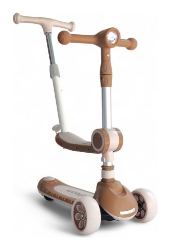 Дитячий самокат з сидінням та батьківською ручкою 3 в 1 Scooter Dream M3, укр, укр