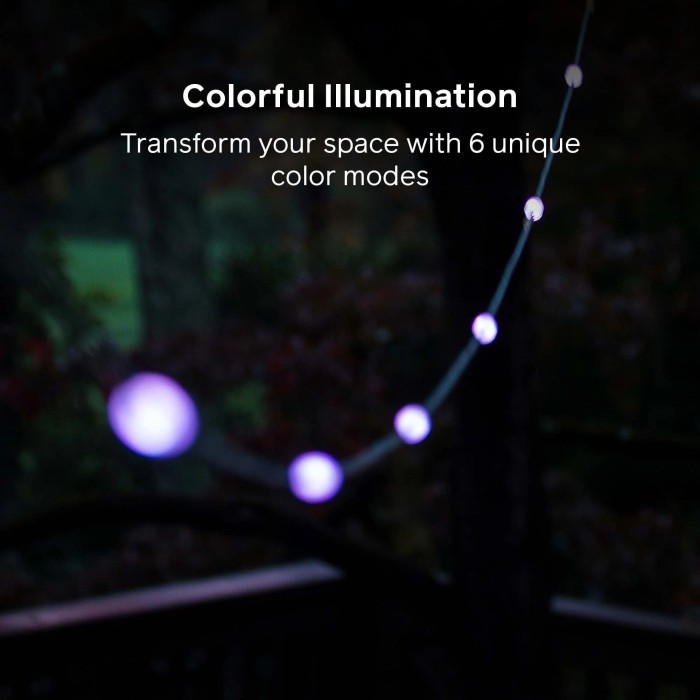 Набір ліхтарів для кемпінгу Biolite Solar String 18'', Color, 100 люмен
