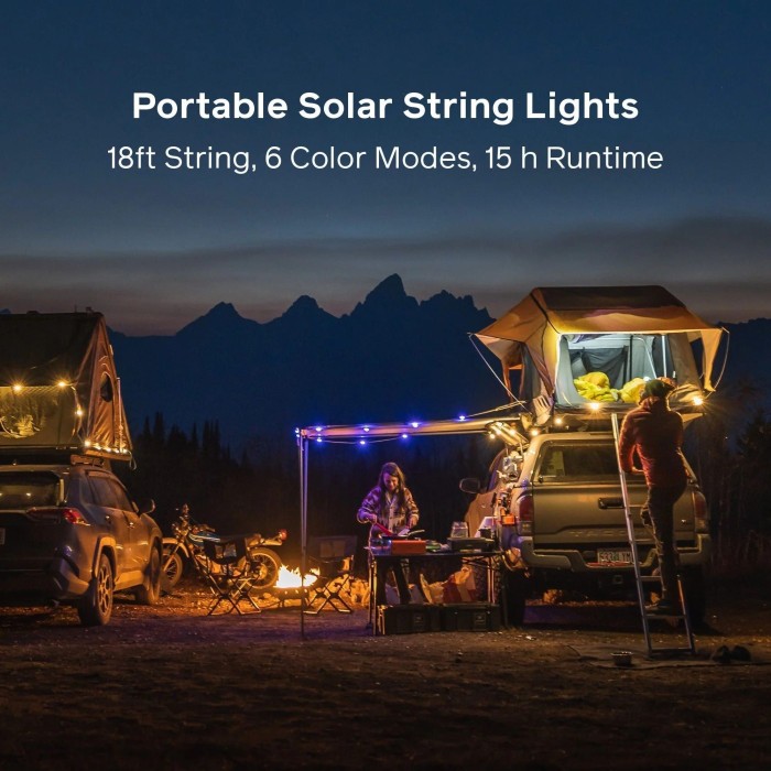 Набір ліхтарів для кемпінгу Biolite Solar String 18'', Color, 100 люмен