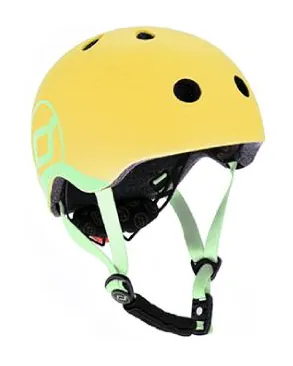Шолом захисний дитячий Scoot and Ride, лимон, з ліхтариком, 45-51см (DWT_SR-181206-LEMON)