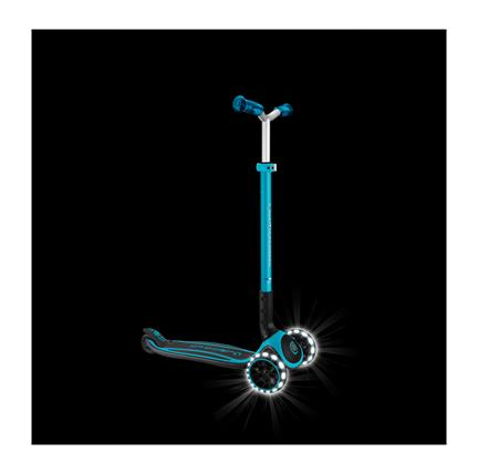 Самокат GLOBBER серії ACE аква, колеса з підсвіткою, до 100кг, 3+, 3 колеса