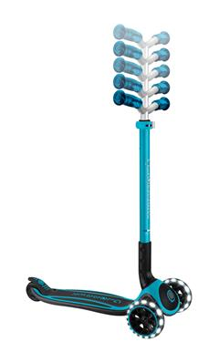 Самокат GLOBBER серії ACE аква, колеса з підсвіткою, до 100кг, 3+, 3 колеса