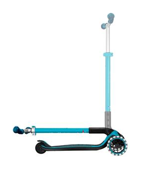 Самокат GLOBBER серії ACE аква, колеса з підсвіткою, до 100кг, 3+, 3 колеса, укр, укр