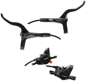 Тормоз дисковый гидравлический без роторов F900mm R1500mm SHIMANO MT410