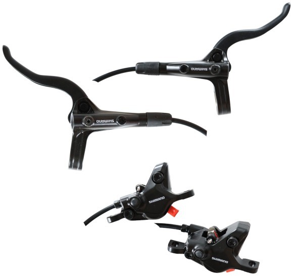 Тормоз дисковый гидравлический без роторов F900mm R1500mm SHIMANO MT410