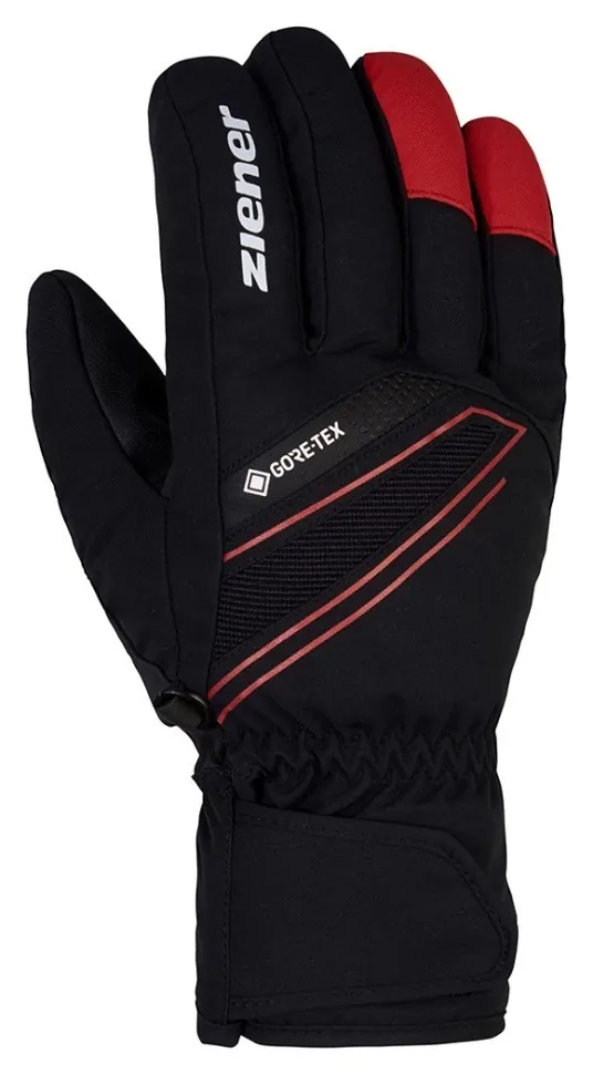 Ziener рукавички лижні Gunar GTX black-red 10 (10)