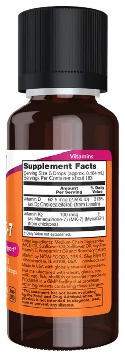 VIT D-3 & MK-7 Liquid- 30ml