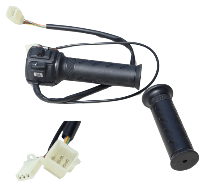 Ручка газу права VLT BN 005/Triton 36/48/72B електроскутера, укр, укр