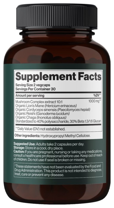 4Mushroom Complex 1000 mg - 60 vegcaps