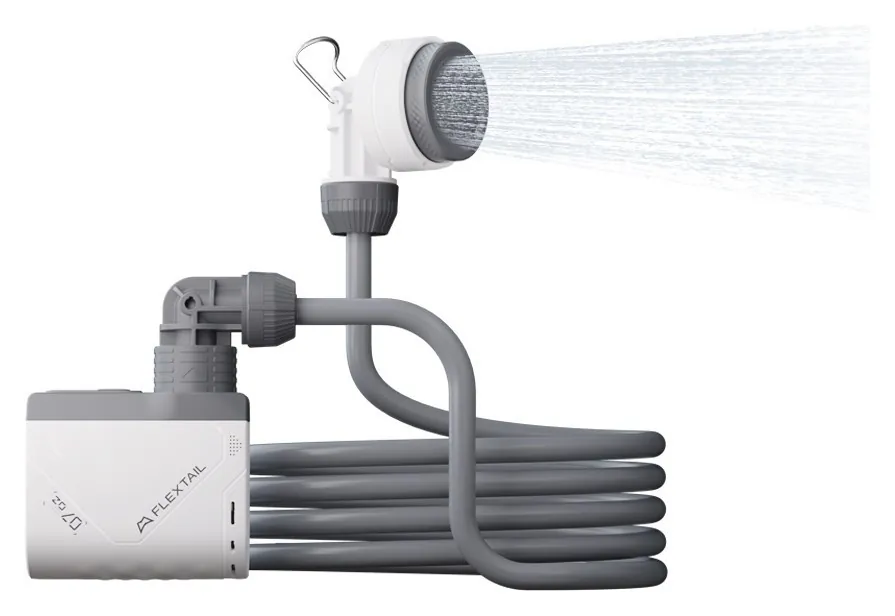 Душ портативний з насосом на акумуляторі Flextail Tiny Shower, білий (FNR_TS650WT)