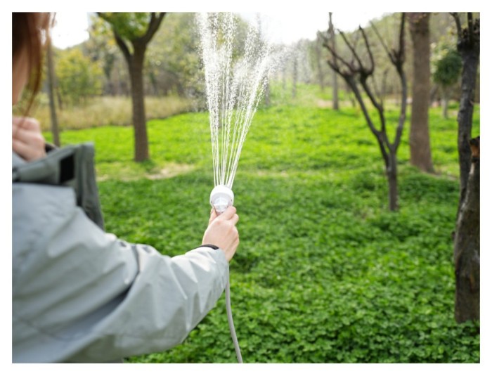 Душ портативний з насосом на акумуляторі Flextail Tiny Shower, білий, укр, укр