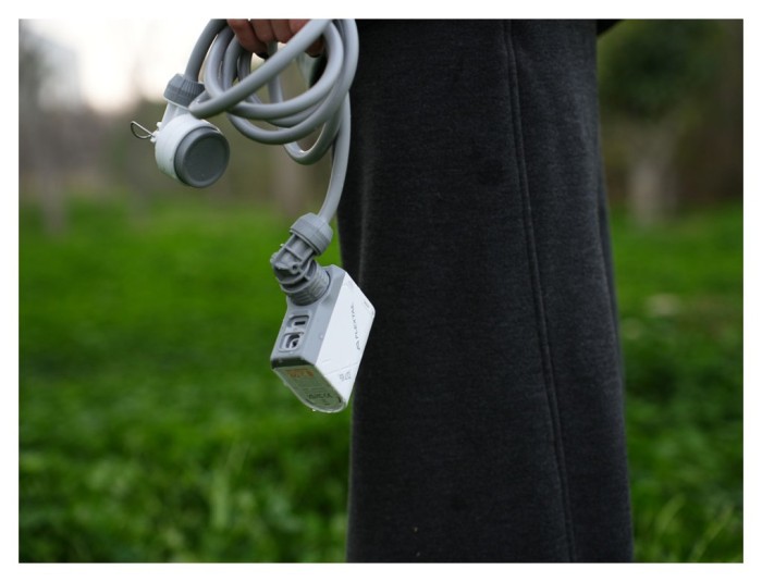 Душ портативний з насосом на акумуляторі Flextail Tiny Shower, білий, укр, укр