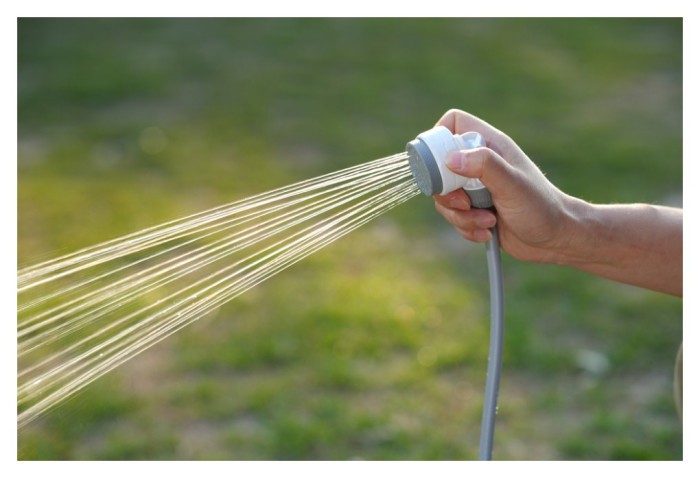 Душ портативний з насосом на акумуляторі Flextail Tiny Shower, білий, укр, укр