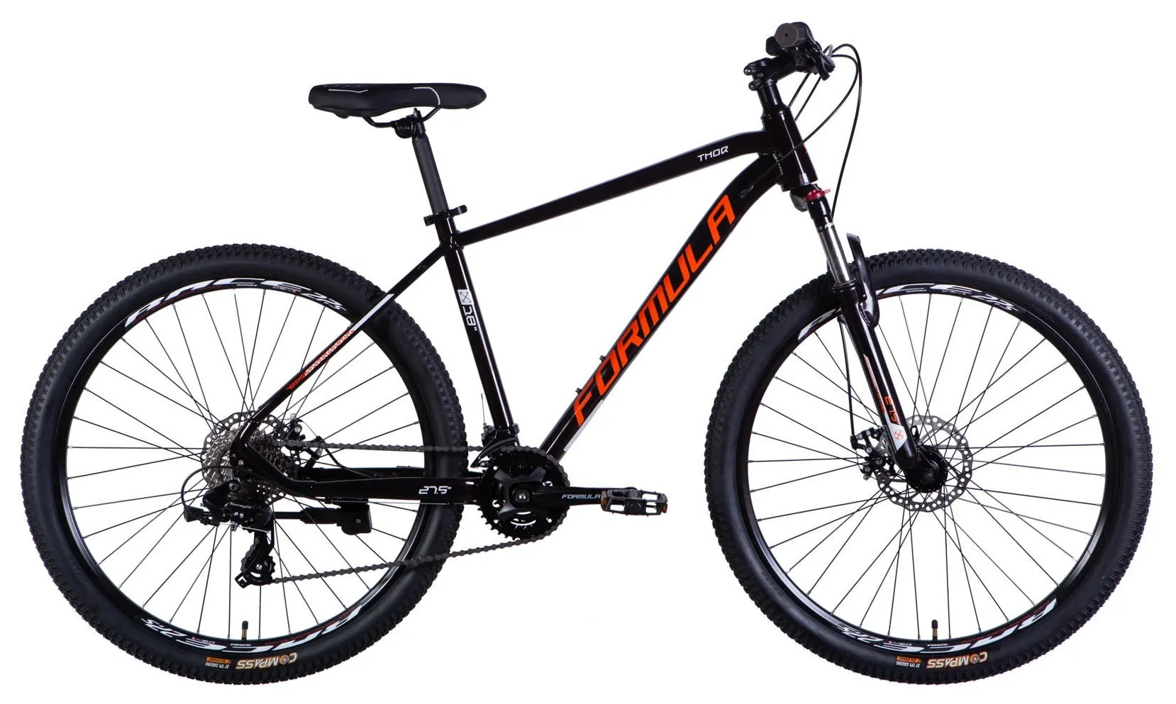 Велосипед AL 27.5" Formula THOR DD CS рама-18" мідно-чорний з помаранчевим 2026 (OPS-FR-27.5-308)