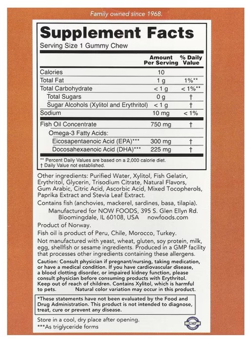 Omega-3 Fish Oil - 36 Gummy Chews