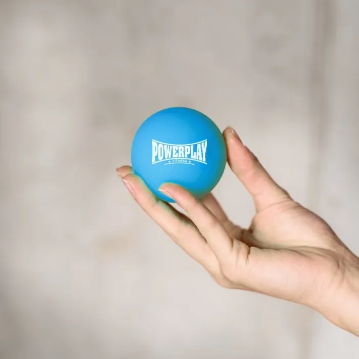 Массажный силиконовый мяч PowerPlay PP-4354 Silicone Lacrosse Ball (6.3см.) Синий