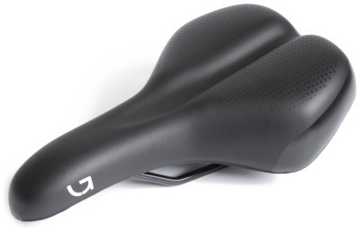 Седло Green Cycle Comfort 179, стальные рейлы, черное