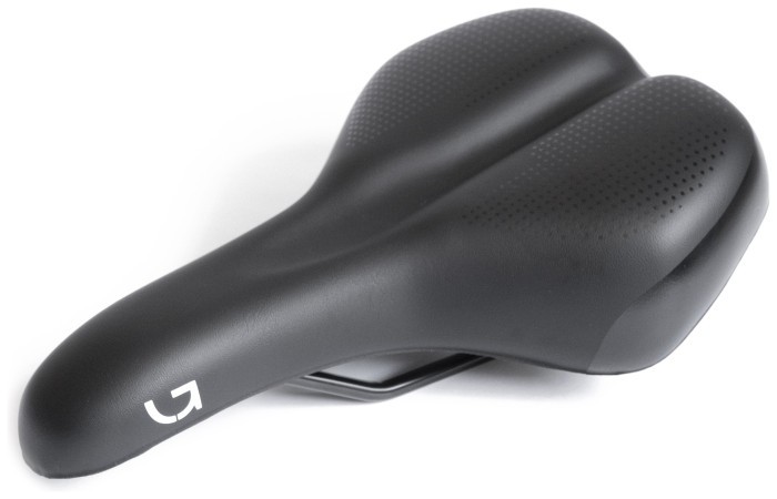Седло Green Cycle Comfort 179, стальные рейлы, черное