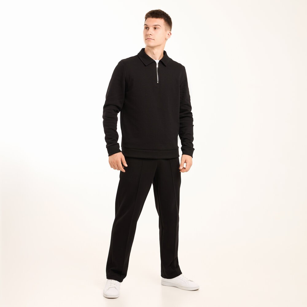 Чоловічий чорний спортивний костюм Pobedov Binance. Комплект штани та кофта осінній, укр, укр