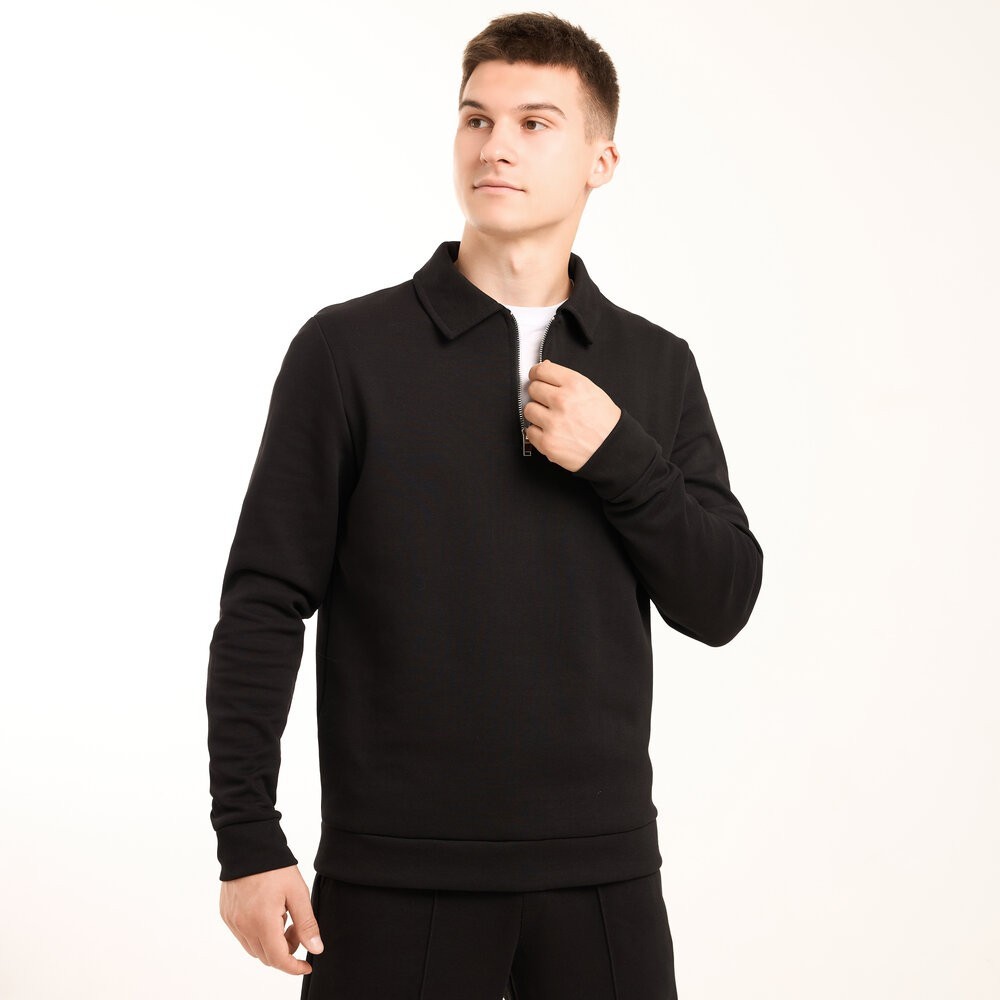 Чоловічий чорний спортивний костюм Pobedov Binance. Комплект штани та кофта осінній, укр, укр