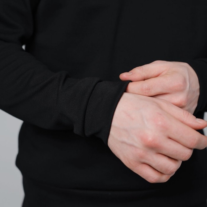 Чоловічий чорний спортивний костюм Pobedov Binance. Комплект штани та кофта осінній, укр, укр