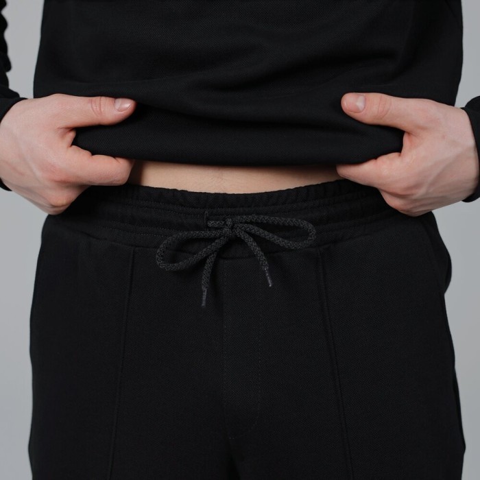 Чоловічий чорний спортивний костюм Pobedov Binance. Комплект штани та кофта осінній, укр, укр