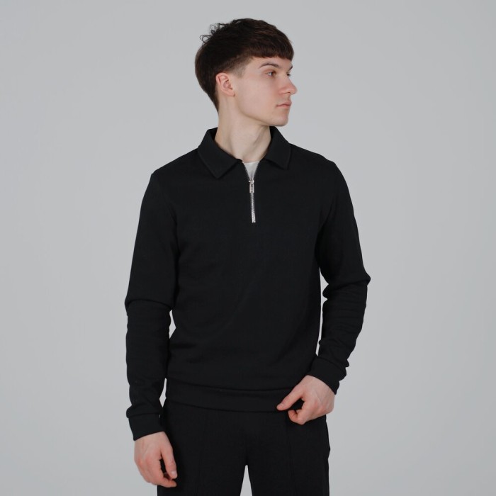 Чоловічий чорний спортивний костюм Pobedov Binance. Комплект штани та кофта осінній, укр, укр