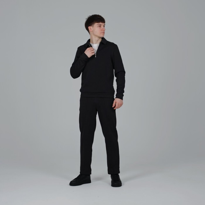 Чоловічий чорний спортивний костюм Pobedov Binance. Комплект штани та кофта осінній, укр, укр